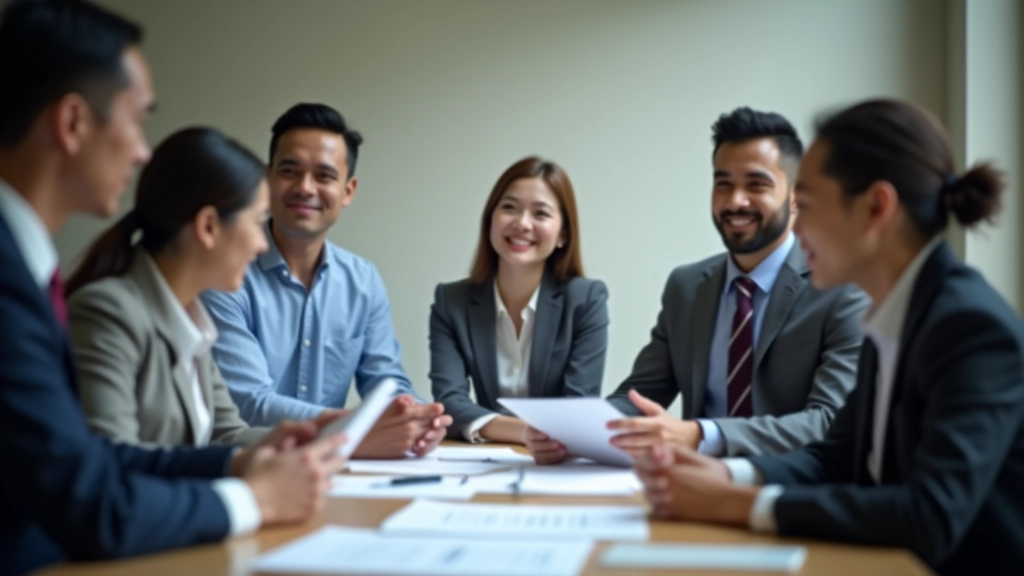 Team discussing investment strategy